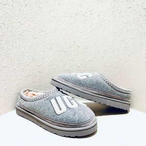 UGG Tasman Men’s Fur Jersey Grey Cozzy Slippers Size 13 NWT